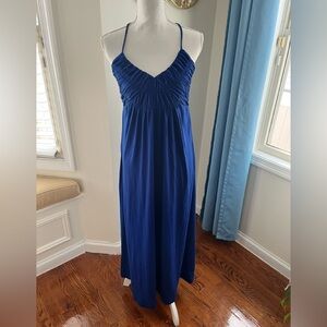 Forever 21 Vibrant Blue Smocked Maxi Dress